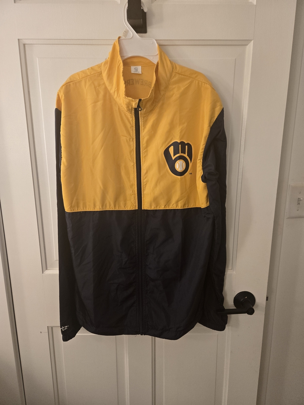 Men's Yellow & Blue Lightweight Zip-Up Jacket